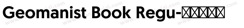 Geomanist Book Regu字体转换